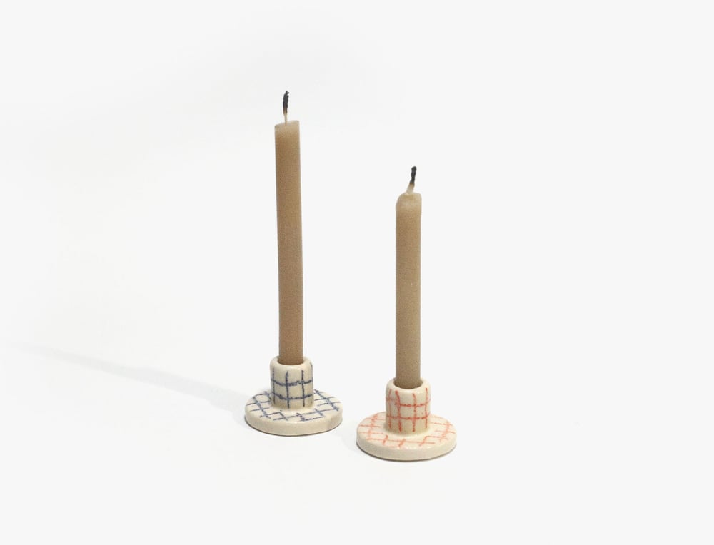 Image of MINI GRID CANDLE HOLDER