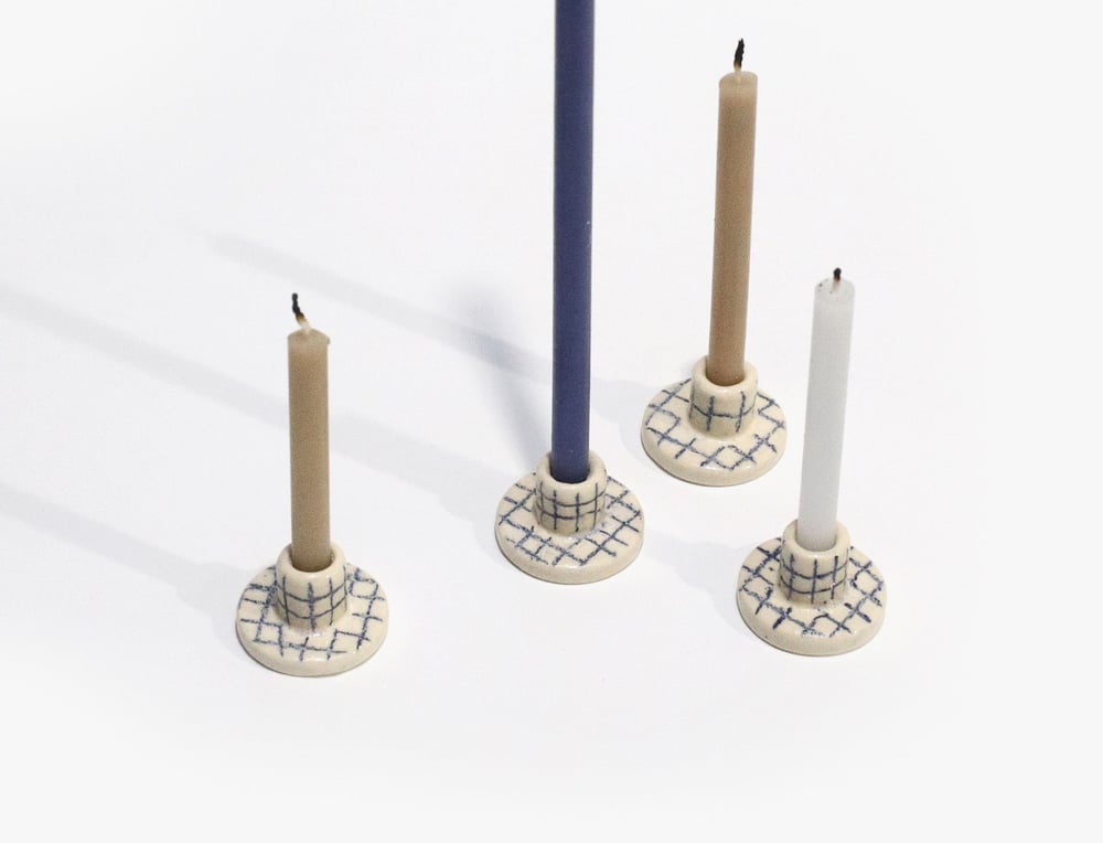 Image of MINI GRID CANDLE HOLDER