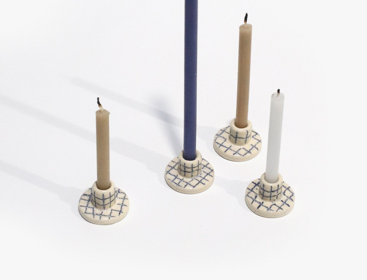 Image of MINI GRID CANDLE HOLDER