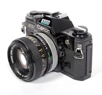 Image 3 of BLACK CANON AE-1 35mm SLR Film Camera with 50mm F1.4 Lens