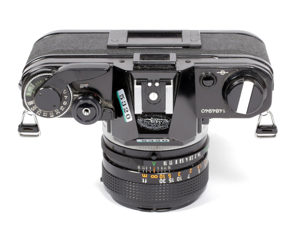 BLACK CANON AE-1 35mm SLR Film Camera with 50mm F1.4 Lens