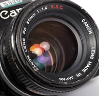 Image 9 of BLACK CANON AE-1 35mm SLR Film Camera with 50mm F1.4 Lens