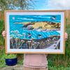 Maenporth Coast Path Framed Print