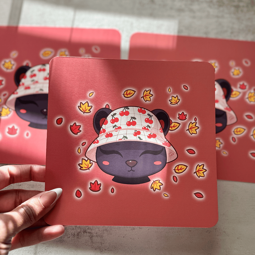 Image of Nyoka's Cherry Bucket Hat Art Print