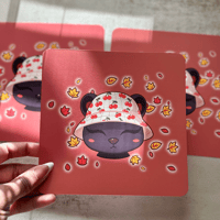 Image 1 of Nyoka's Cherry Bucket Hat Art Print