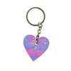 Wood Heart keyrings