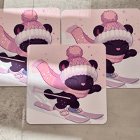 Image 2 of Nyoka Skiing Art Print