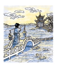 Image 1 of Crossing the Bridge Print