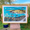 Maenporth Coast Path Framed Print - B Stock