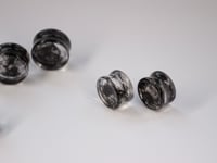 Image 5 of Smoke Plugs -  Epoxy Resin - Round - 6mm - 50mm - Black smoke - Stretched Ears