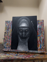 Image 3 of Valak The Nun Painting 