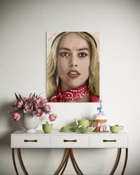 Image 1 of Margot Robbie as Barbie Painting