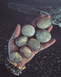 Moonstone palmstones