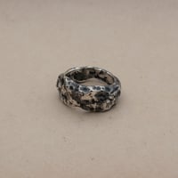 Image 1 of IGNEOUS // SANDCAST STERLING SILVER RING (8.5)