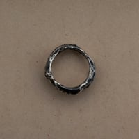 Image 3 of IGNEOUS // SANDCAST STERLING SILVER RING (8.5)