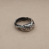 Image 1 of IGNEOUS // SANDCAST STERLING SILVER RING (8)