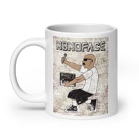 Image 1 of N8NOFACE "AZ-TECH SYNTH" Color by QETZA ART 20 oz. White glossy mug