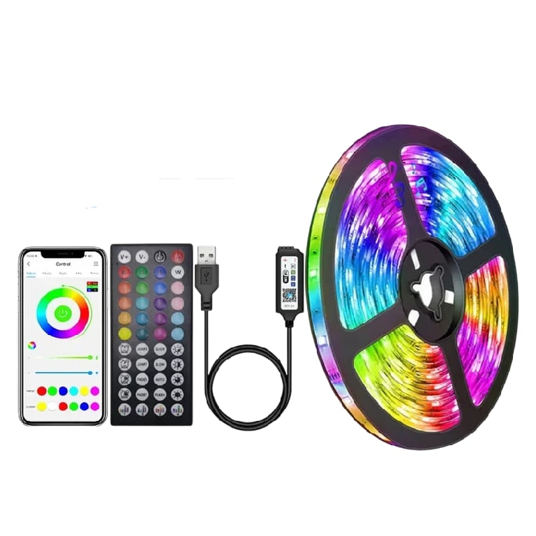 MSL USB LED Strip Lights APP Control Color Changing RGB Flexible Room Decoration