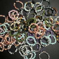 Image 1 of Crystal Bead Stretchy Rings
