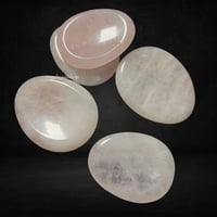 Rose quartz worry stone