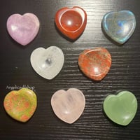 Image 1 of Crystal Heart Worry Stone
