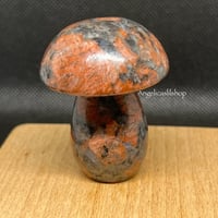 Image 2 of Red Spectrolite Mushroom
