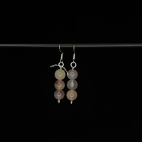 Image 6 of Stacked Crystal Dangle Earrings