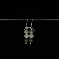 Image 7 of Stacked Crystal Dangle Earrings