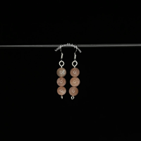 Image 8 of Stacked Crystal Dangle Earrings