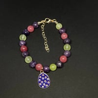 Image 1 of Purple Easter Egg bracelet