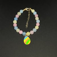 Morganite (Dyed) Easter Egg Bracelet
