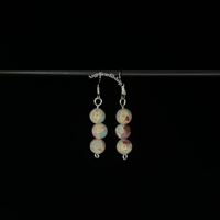 Image 11 of Stacked Crystal Dangle Earrings