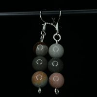 Image 14 of Stacked Crystal Dangle Earrings