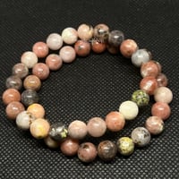 Image 2 of Plum Blossom Jasper Bracelet (8MM)