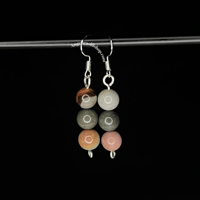 Image 15 of Stacked Crystal Dangle Earrings
