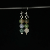 Image 16 of Stacked Crystal Dangle Earrings