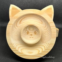 Image 1 of Wooden cat pattern Holder Tray