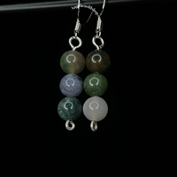 Image 17 of Stacked Crystal Dangle Earrings