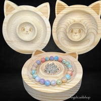 Image 2 of Wooden cat pattern Holder Tray