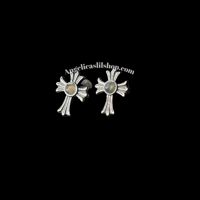 Image 6 of S925 Labradorite Cross Earring