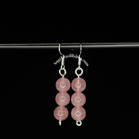 Image 21 of Stacked Crystal Dangle Earrings