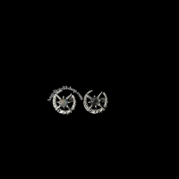 Image 5 of S925 Labradorite Crescent moon and star earrings