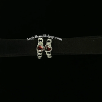 Image 6 of S925 Garnet heart earring