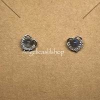 Image 7 of S925 Labradorite Heart Earrings