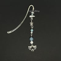 Image 1 of Blue Moonstone Double Fish Bookmark