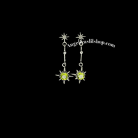 Image 8 of S925 Peridot Starburst Earring