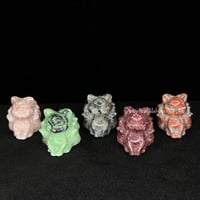 Image 1 of Mini Nine (9) Tailed Fox Carving
