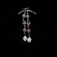 Image 3 of Evil Eye/Hamsa Earring (L)
