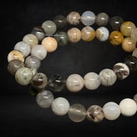 Image 2 of Bamboo Leaf Agate Bracelet (8MM)
