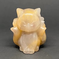 Image 1 of Nine (9) Tailed Fox - Agate Carving “G”